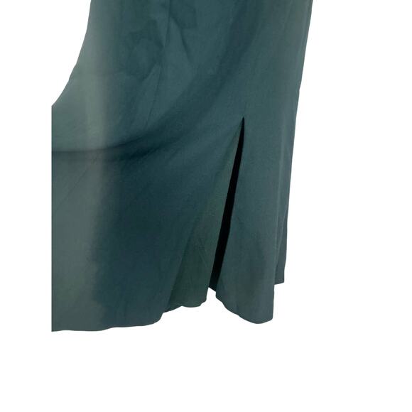 NWT Dessy Collection Vivian Diamond Bustier Crepe Midi Dress Evergreen Size 12 - Picture 10 of 12